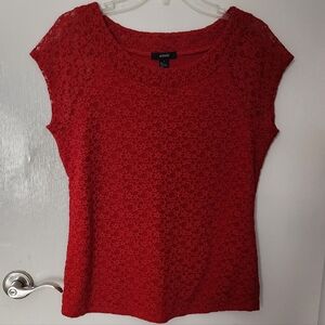 NWOT. Alfani Lace Lady Top.